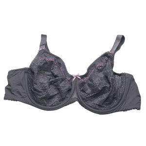 New Glamorise Grey Full Coverage Bra 46C